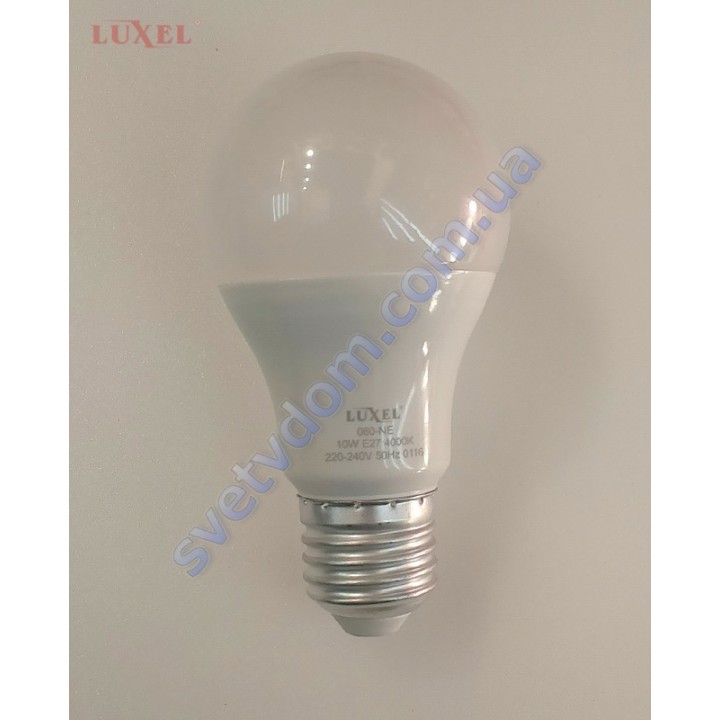 Лампа світлодіодна LUXEL LED 060-NE 10W (аналог 75Вт) A60 4000K E27 ECO