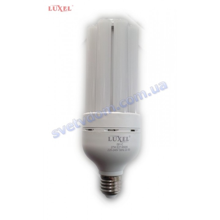 Лампа світлодіодна LUXEL LED 091-C 27W (аналог 220Вт) E27 6500K S72