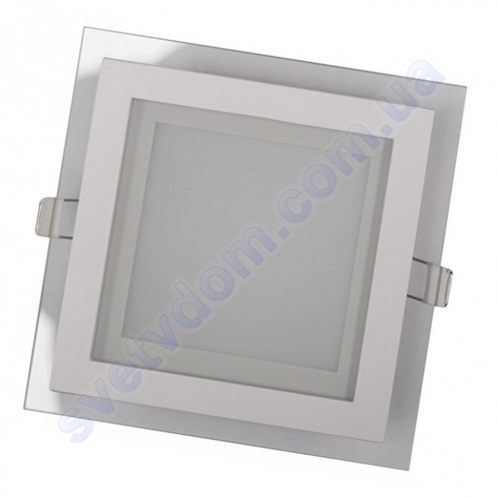 Світильник стельовий світлодіодний LED зі скляним декором Luxel DLSG-12N 12W 4000K