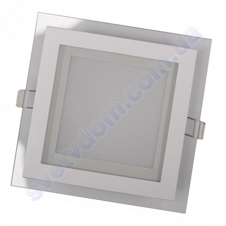 Світильник стельовий світлодіодний LED зі скляним декором Luxel DLSG-18N 18W 4000K