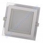Світильник стельовий світлодіодний LED зі скляним декором Luxel DLSG-18N 18W 4000K