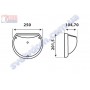 Світильник ПВЗ вуличний Horoz Electric HALFMOON 40W max E27 IP54 400-113-114