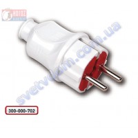 Вилка пряма з заземленням Horoz Electric 250V 16A