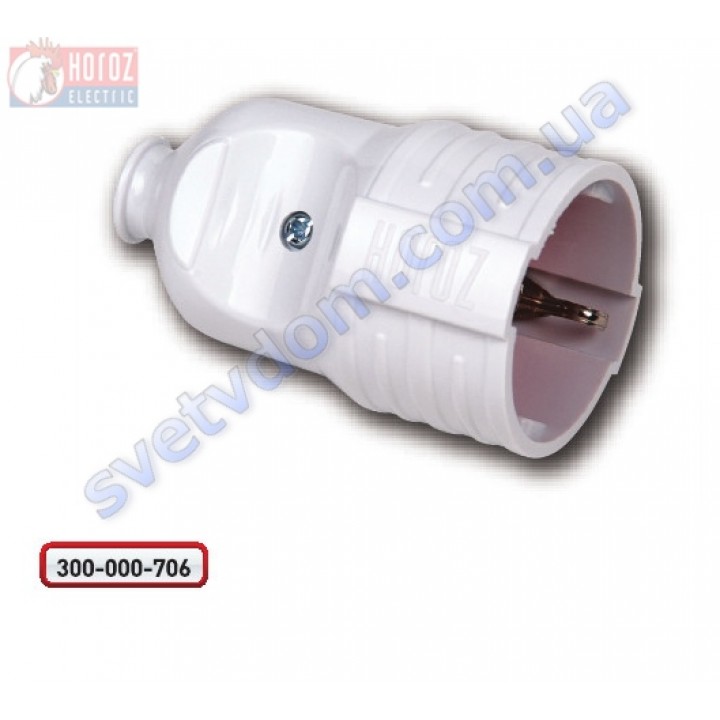 Штепсельне гніздо з заземленням Horoz Electric 250V 16A