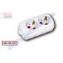 Колодка для подовжувача Horoz Electric 2 гнізда з заземленням 250V 16A