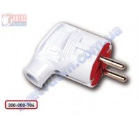 Вилка кутова з заземленням Horoz Electric 250V 16A