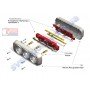 Подовжувач Horoz Electric 4 гнізда 5 метрів без заземлення 250V 10A