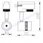 Світильник трековий світлодіодний TRACKLIGHT LED Z-Light ZL4000-5W 5W 4200K чорний-білий